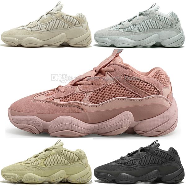 

2019 new kanye west 500 desert rat blush 500s salt super moon yellow utility black mens running shoes for men women sports sneakers trainers