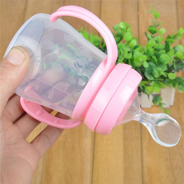 150ml infant silicone baby feeding bottle with spoon supplement rice cereal bottle baby feeding tool
150ml infant silicone baby feeding bottle with spoon supplement rice cereal bottle baby feeding tool