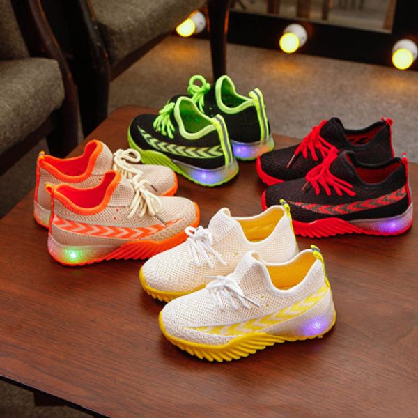 led lighted kids shoes 2020 spring new light shoes candy color luminous boys and girls knitted sneakers, Black
led lighted kids shoes 2020 spring new light shoes candy color luminous boys and girls knitted sneakers, Black