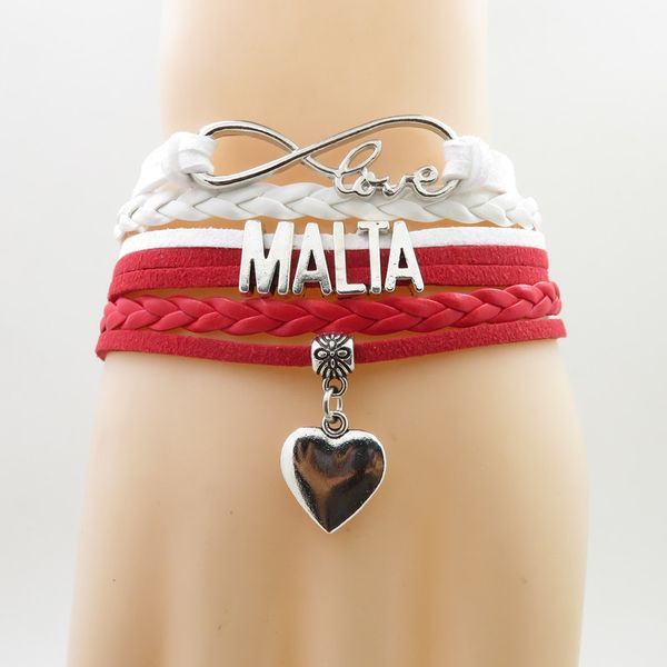 infinity love malta bracelet heart charm malta national flag bracelets & bangles for woman and man jewelry, Golden;silver
infinity love malta bracelet heart charm malta national flag bracelets & bangles for woman and man jewelry, Golden;silver