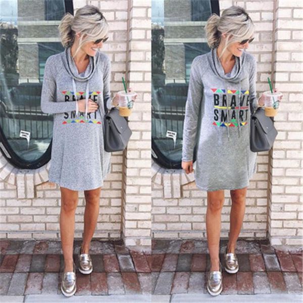 long sleeve women autumn dress sell fashion letter printing half turtleneck casual designer female new loose dresses clothing, Black;gray
long sleeve women autumn dress sell fashion letter printing half turtleneck casual designer female new loose dresses clothing, Black;gray