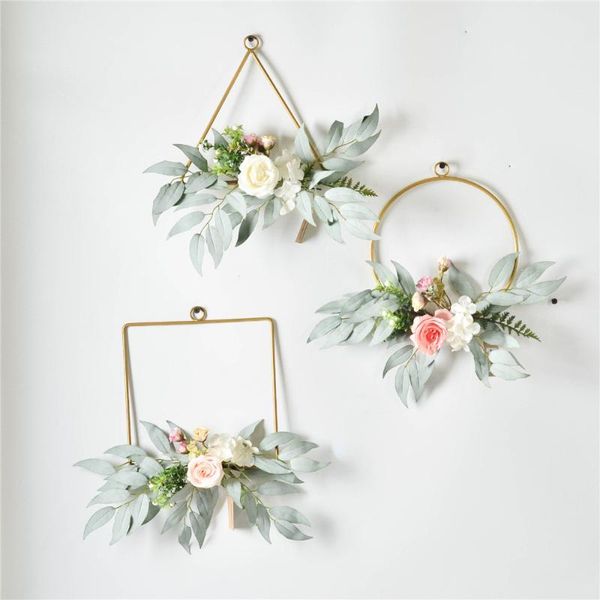 cilected metal wrought iron wreath with white rose artificial flower leaves garland wall hanging wall background door decoration
cilected metal wrought iron wreath with white rose artificial flower leaves garland wall hanging wall background door decoration