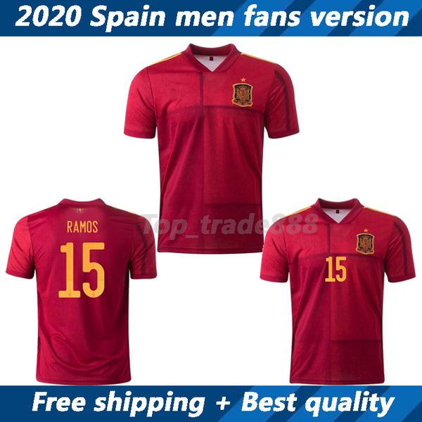 new arrivals spain euro 2020 men home soccer jerseys sergio ramos thiago football shirt red short-sleeved fans version camisa de futebol, Black;yellow
new arrivals spain euro 2020 men home soccer jerseys sergio ramos thiago football shirt red short-sleeved fans version camisa de futebol, Black;yellow