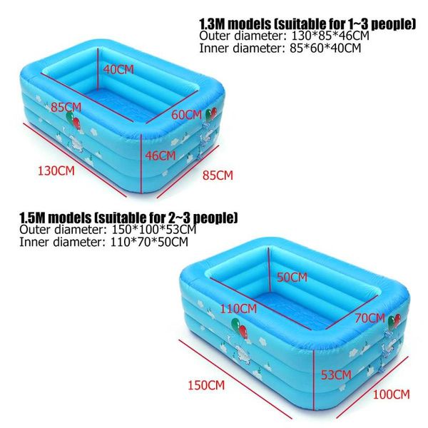 pfds 130/150cm children bathing tub baby home use paddling pool inflatable square swimming kids
pfds 130/150cm children bathing tub baby home use paddling pool inflatable square swimming kids