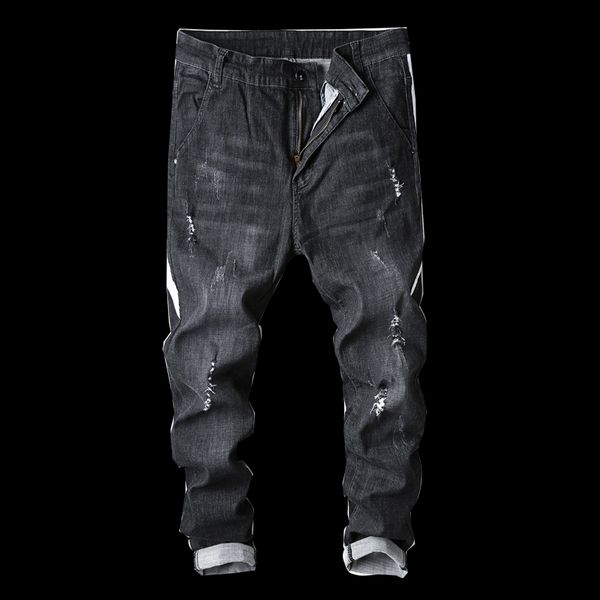 New Break Hole Denim Jeans Men Elastic Jeans Denim Biker Hip Hop Pants Washed Ripped Plus Size 28- 36 38 5z
New Break Hole Denim Jeans Men Elastic Jeans Denim Biker Hip Hop Pants Washed Ripped Plus Size 28- 36 38 5z