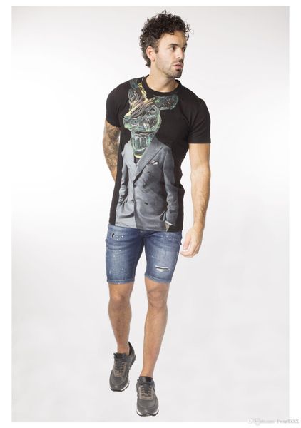 men new short sleeve t shirt men brand clothing fashion printed tshirt male 100% cotton tees white fw802180, White;black
men new short sleeve t shirt men brand clothing fashion printed tshirt male 100% cotton tees white fw802180, White;black