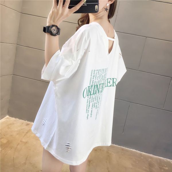 aquarist xl ripped pregnancy clothing backless loose 200 jin jacket maternity clothes cotton t-shirt v-neck cotton t-shirt fashion mom, White
aquarist xl ripped pregnancy clothing backless loose 200 jin jacket maternity clothes cotton t-shirt v-neck cotton t-shirt fashion mom, White
