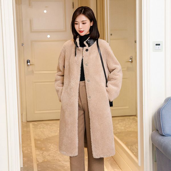 real fur coat female jacket autumn winter coat women clothes 2020 korean vintage sheep shearing wool jackets suede lining zt3960, Black
real fur coat female jacket autumn winter coat women clothes 2020 korean vintage sheep shearing wool jackets suede lining zt3960, Black