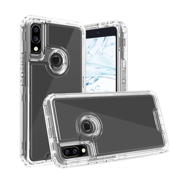 3 in 1 transparent clear tpu+pc hybrid combo case for alcatel 3v 2019 motorola moto e6 play shockproof protective cover
3 in 1 transparent clear tpu+pc hybrid combo case for alcatel 3v 2019 motorola moto e6 play shockproof protective cover