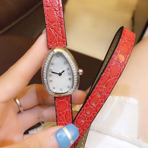28mm outdoor womens watches quartz serpenti viper ladies watch white exquisite mother of pearl dial with double twirl red leather band, Slivery;brown
28mm outdoor womens watches quartz serpenti viper ladies watch white exquisite mother of pearl dial with double twirl red leather band, Slivery;brown