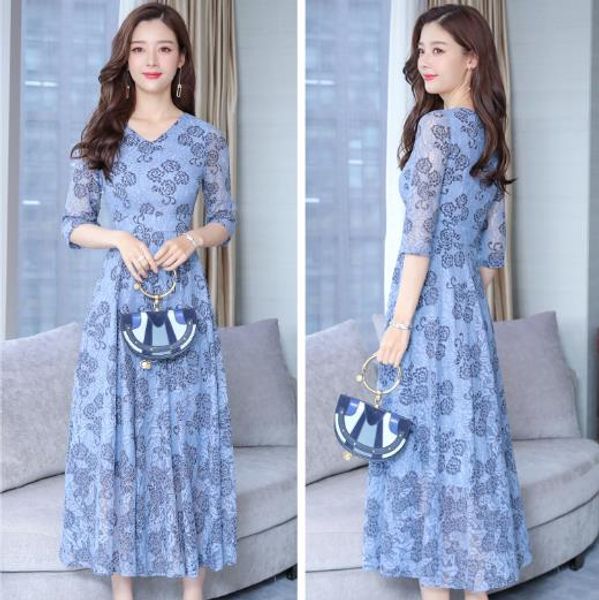 casual slim women 2019 elegant hollow out lace dress vintage long a-line party dresses female plus size lj39, Black;gray
casual slim women 2019 elegant hollow out lace dress vintage long a-line party dresses female plus size lj39, Black;gray