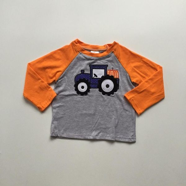 children boys fall / autumn raglans girls halloween raglans boys pumpkin in truck print baby boutique clothes, White
children boys fall / autumn raglans girls halloween raglans boys pumpkin in truck print baby boutique clothes, White