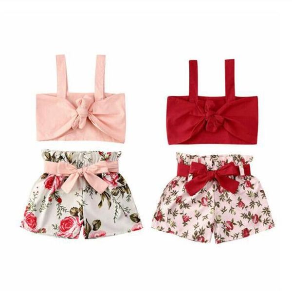 2020 summer kids baby girls shorts set two piece floral flowers clothing set crop tank vests with belt bow shorts tracksuit beach partyd6416, White
2020 summer kids baby girls shorts set two piece floral flowers clothing set crop tank vests with belt bow shorts tracksuit beach partyd6416, White