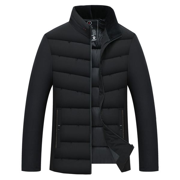 new winter down jacket coat male windproof warmth slim collar cotton coat male doudoune homme, Black
new winter down jacket coat male windproof warmth slim collar cotton coat male doudoune homme, Black