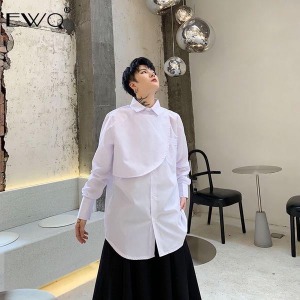 ewq / fashion men's clothes irregular patchwork single pocket black white new shirt niche design for male & female 19h-a53, White;black
ewq / fashion men's clothes irregular patchwork single pocket black white new shirt niche design for male & female 19h-a53, White;black