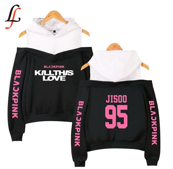blackpink lecky shoulder hoodies sling sweatshirt women kill this love print sweatshirt kpop casual streetwear tracksuit, Black
blackpink lecky shoulder hoodies sling sweatshirt women kill this love print sweatshirt kpop casual streetwear tracksuit, Black