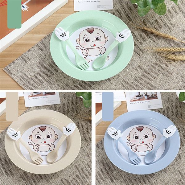 food grade plastic baby bowl baby spoon fork wheat straw baby tableware set 4 colors for choosing 
food grade plastic baby bowl baby spoon fork wheat straw baby tableware set 4 colors for choosing