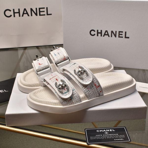 2020 new designer women slipper summer slides sandals luxury women genuine leather flat slippers with box, Black
2020 new designer women slipper summer slides sandals luxury women genuine leather flat slippers with box, Black