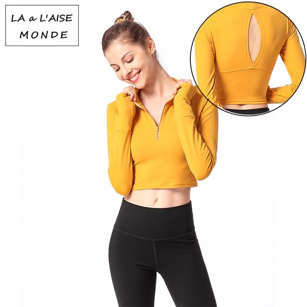 2020 tight с длинным рукавом йог футболки mid назад half zip спортом поясничной фитнес backless с длинным рукавом t-shirt поясничной фитнес, White;red
2020 tight с длинным рукавом йог футболки mid назад half zip спортом поясничной фитнес backless с длинным рукавом t-shirt поясничной фитнес, White;red