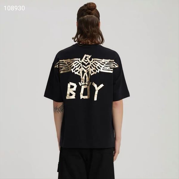 english version of boy eagle gilding large version of short-sleeved female t-shirt couples pure cotton loose fashion brand summer 2020, White
english version of boy eagle gilding large version of short-sleeved female t-shirt couples pure cotton loose fashion brand summer 2020, White