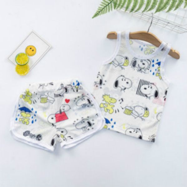 kids designer clothing suits boys girls fashion two-piece summer set cartoon print vest + shorts cute casual vest set children suit sale, White
kids designer clothing suits boys girls fashion two-piece summer set cartoon print vest + shorts cute casual vest set children suit sale, White