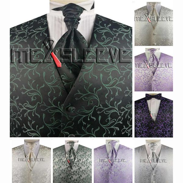 microfiber fabric swirl custom made tuxedo waistcoat set, White;black