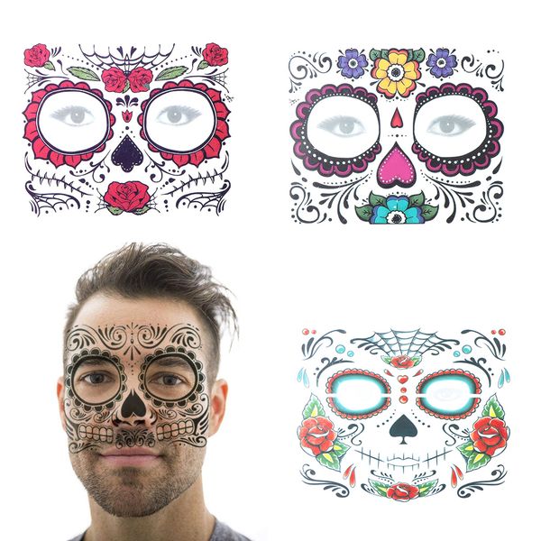 day of the dead skull face dress up temporary tattoo stickers pop halloween party facial makeup special waterproof face tattoos
day of the dead skull face dress up temporary tattoo stickers pop halloween party facial makeup special waterproof face tattoos