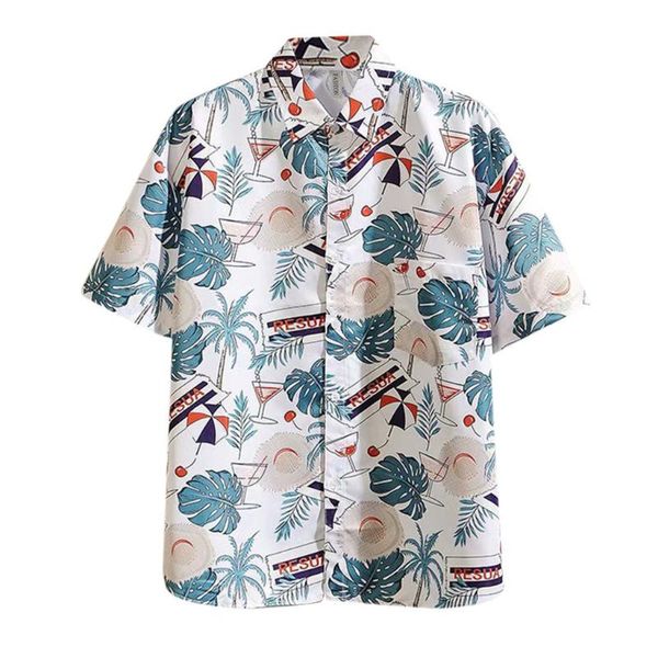shirt men's hawaiian style printed short sleeve shirt vacation casual 2020 new men's fashion clothes #yl5, White;black
shirt men's hawaiian style printed short sleeve shirt vacation casual 2020 new men's fashion clothes #yl5, White;black