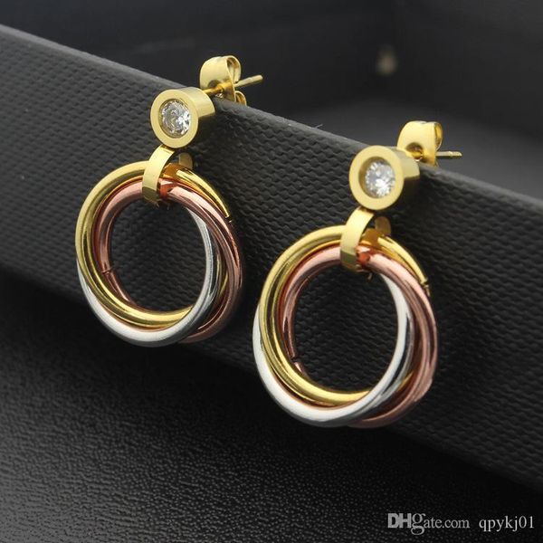 316l titanium steel stud earring luxury mix color brand women charm love earrings fashion jewelry wholesale, Golden;silver
316l titanium steel stud earring luxury mix color brand women charm love earrings fashion jewelry wholesale, Golden;silver