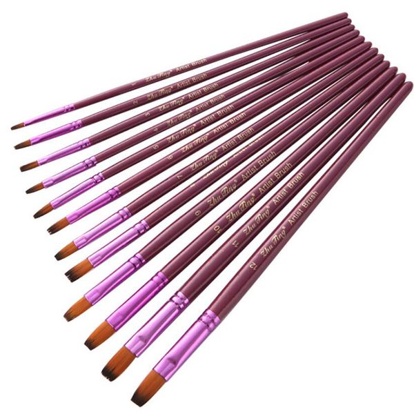 nylon hair flat tip artist paint brush pen set oil painting drawing painting pen for watercolor wood 12pcs/lot
nylon hair flat tip artist paint brush pen set oil painting drawing painting pen for watercolor wood 12pcs/lot