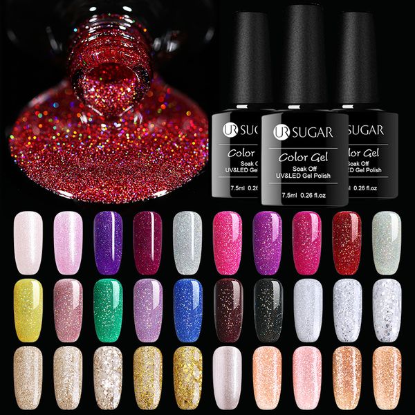 nail gel ur sugar 7.5ml polish holographic glitter platinum uv shine shimmer manicure soak off art varnish, Red;pink
nail gel ur sugar 7.5ml polish holographic glitter platinum uv shine shimmer manicure soak off art varnish, Red;pink
