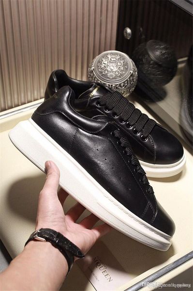 Luxury de igner 13 alexander 13 mcqueen 13 men women fa hion white leather platform hoe hoe genuine leather neaker box, Black
Luxury de igner 13 alexander 13 mcqueen 13 men women fa hion white leather platform hoe hoe genuine leather neaker box, Black