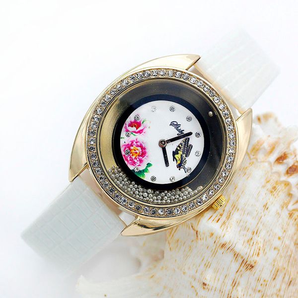 shsby new leather strap quartz watch rhinestone rolling beads gold female watches flower butterfly women dress watch, Slivery;brown
shsby new leather strap quartz watch rhinestone rolling beads gold female watches flower butterfly women dress watch, Slivery;brown
