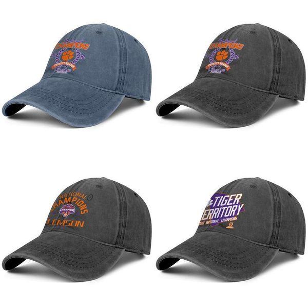 клемсон тигры американский футбол плей-офф 2018. национальные чемпионы черные мужчины и женщины бейсбол джинсовой крышка прохладно дизайнер, Blue;gray 
клемсон тигры американский футбол плей-офф 2018. национальные чемпионы черные мужчины и женщины бейсбол джинсовой крышка прохладно дизайнер, Blue;gray