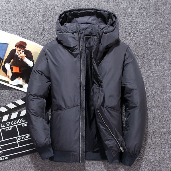 2019 winter coat men white duck down jacket men slim casual thickening zipper warm youth men's winter hooded down coat clothes, Black
2019 winter coat men white duck down jacket men slim casual thickening zipper warm youth men's winter hooded down coat clothes, Black