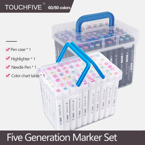 touchfive 60/80 color markers manga drawing markers pen alcohol based sketch felt-tip oily twin brush pen art supplies
touchfive 60/80 color markers manga drawing markers pen alcohol based sketch felt-tip oily twin brush pen art supplies