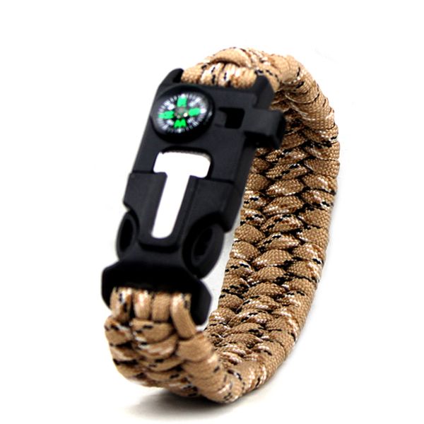 new trendy fashion outdoor camping charm bracelet handmade woven paracord bracelets with compass and whistle, Golden;silver
new trendy fashion outdoor camping charm bracelet handmade woven paracord bracelets with compass and whistle, Golden;silver