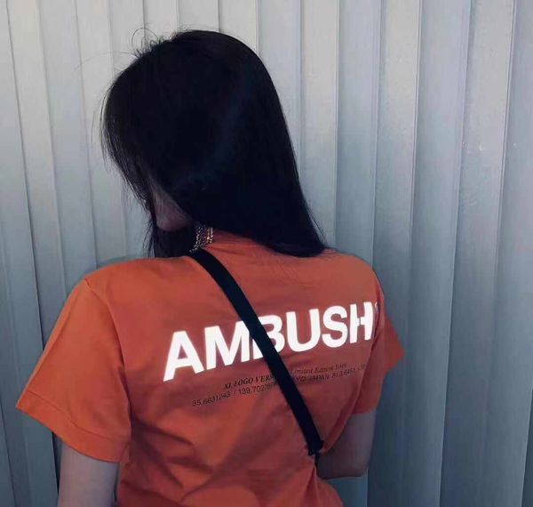 mens womens designer t shirts brand ambush reflective men women couple street style tshirts new summer fashion luxury t shirts, White;black
mens womens designer t shirts brand ambush reflective men women couple street style tshirts new summer fashion luxury t shirts, White;black