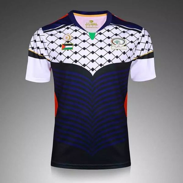 

2017 world cup palestine national team jersey palestine home and away football wear football team good quality size s-3xl, Black