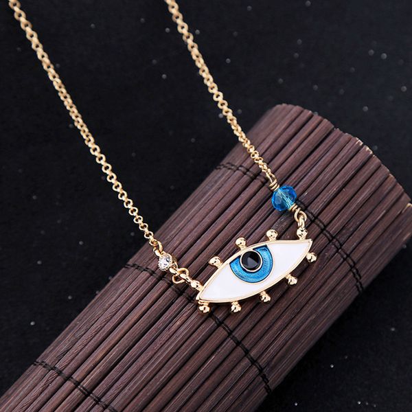 creative fashion devil's eye pendant necklace charming women's party gold clavicle chain personalized crystal jewelry gifts, Silver
creative fashion devil's eye pendant necklace charming women's party gold clavicle chain personalized crystal jewelry gifts, Silver