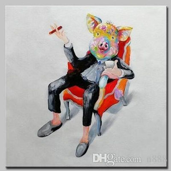 hand-painted abstract animal sitting piggy oil painting on canvas modern home decor wall art a116 200311
hand-painted abstract animal sitting piggy oil painting on canvas modern home decor wall art a116 200311