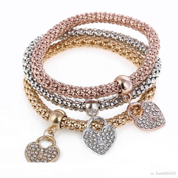 selling fashions beautiful personality three-color stretch corn chain diamond love heart bracelet hj174, White
selling fashions beautiful personality three-color stretch corn chain diamond love heart bracelet hj174, White