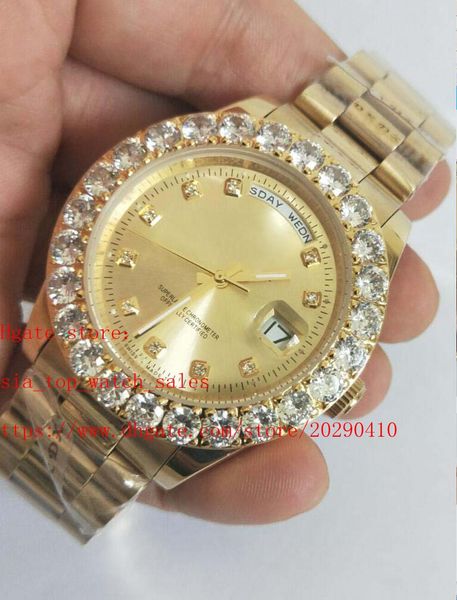 latest version luxury mens 41mm president 18k gold and rose gold 2 style bigger diamond mechanical automatic mens watch, Slivery;brown
latest version luxury mens 41mm president 18k gold and rose gold 2 style bigger diamond mechanical automatic mens watch, Slivery;brown