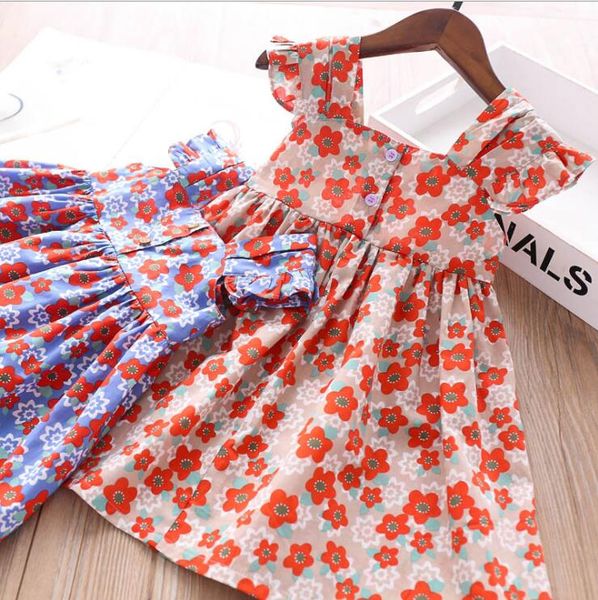 summer girls dresses girls button floral print cotton sleeve princess dress kids dress wholesale, Red;yellow
summer girls dresses girls button floral print cotton sleeve princess dress kids dress wholesale, Red;yellow