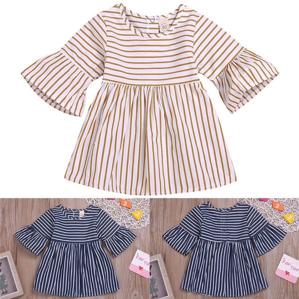 2colors summer baby girls dresses girl round-collar striped horn sleeve dress two-color princess skirt kids designer clothes girls dhl jy488, Red;yellow
2colors summer baby girls dresses girl round-collar striped horn sleeve dress two-color princess skirt kids designer clothes girls dhl jy488, Red;yellow
