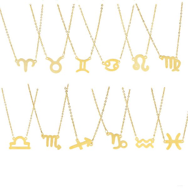 fashion zodiac sign 12 constellation necklaces pendants charm gold chain stainless steel choker necklaces for women girls jewelry b, Silver
fashion zodiac sign 12 constellation necklaces pendants charm gold chain stainless steel choker necklaces for women girls jewelry b, Silver
