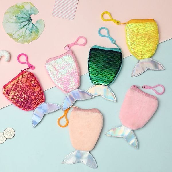 new 8 color kids mini purse girls love mermaid sequins zipper coin purse beautiful fish tail shape coin pouch bag, White
new 8 color kids mini purse girls love mermaid sequins zipper coin purse beautiful fish tail shape coin pouch bag, White