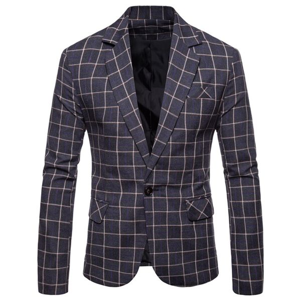 fashion plaid men blazer costume homme mens suit jacket business casual suit slim fit terno masculino blazer d90815, White;black
fashion plaid men blazer costume homme mens suit jacket business casual suit slim fit terno masculino blazer d90815, White;black