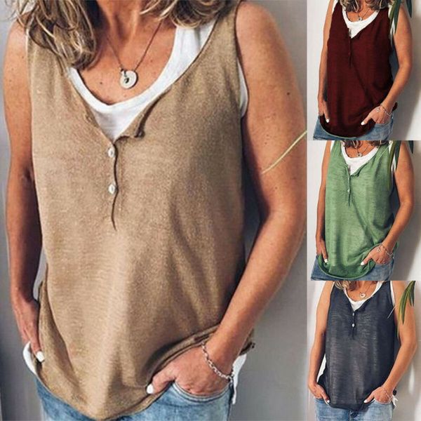 womens plus size casual sleeveless blouse vest t shirt summer loose fit tank top, White
womens plus size casual sleeveless blouse vest t shirt summer loose fit tank top, White