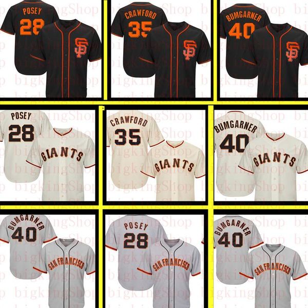 San Francisco Mens Giants 40 Madison Bumgarner 28 Posey 35 Brandon Crawford 22 Will Clark Jersey Mens Embroidery Baseball 20202
San Francisco Mens Giants 40 Madison Bumgarner 28 Posey 35 Brandon Crawford 22 Will Clark Jersey Mens Embroidery Baseball 20202